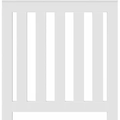 vidaXL Radiatorafdekking Wit 78 x 20 x 82 cm Bewerkt hout