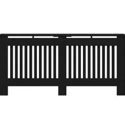 vidaXL Radiatorafdekking Zwart eiken 172 x 19 x 81,5 cm Bewerkt hout