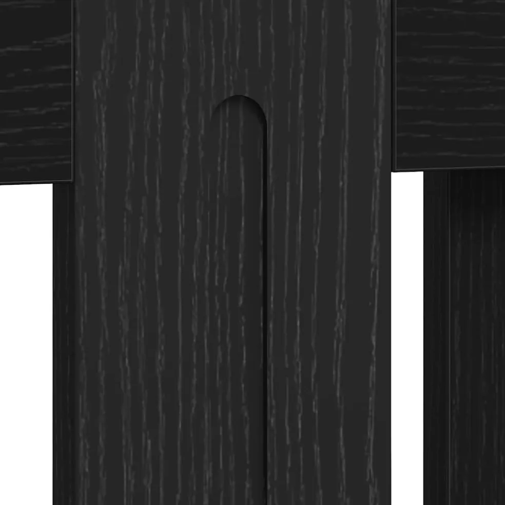 vidaXL Radiatorafdekking Zwart eiken 172 x 19 x 81,5 cm Bewerkt hout