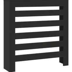 vidaXL Radiatorafdekking Zwart 78 x 20 x 82 cm Bewerkt hout
