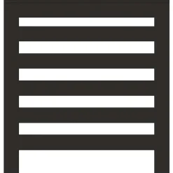vidaXL Radiatorafdekking Zwart 78 x 20 x 82 cm Bewerkt hout