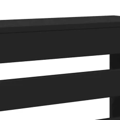 vidaXL Radiatorafdekking Zwart 78 x 20 x 82 cm Bewerkt hout