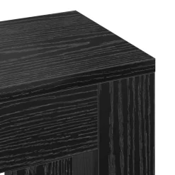 vidaXL Radiatorafdekking Zwart eiken 78 x 20 x 82 cm Bewerkt hout
