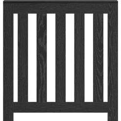 vidaXL Radiatorafdekking Zwart eiken 78 x 20 x 82 cm Bewerkt hout