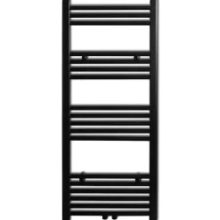 vidaXL Radiator / handdoekenrek recht 500x1160 mm zwart