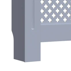 vidaXL Radiatorombouw 205 cm MDF grijs