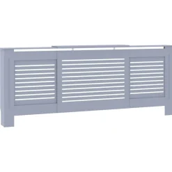 vidaXL Radiatorombouw 205 cm MDF grijs