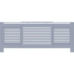 vidaXL Radiatorombouw 205 cm MDF grijs