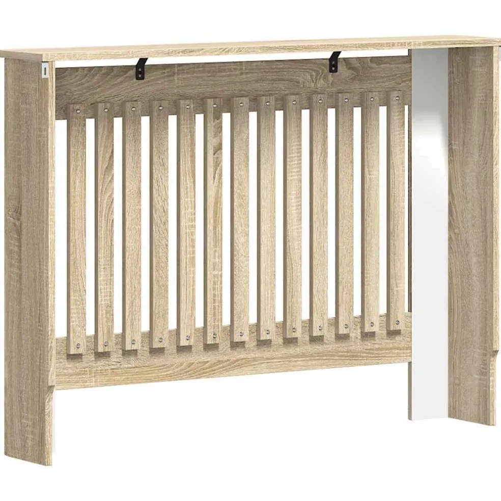 vidaXL Radiatorombouw 112x19x81,5 cm bewerkt hout