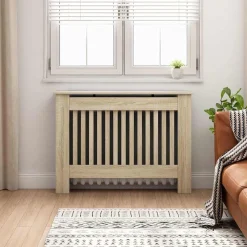 vidaXL Radiatorombouw 112x19x81,5 cm bewerkt hout