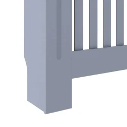 vidaXL Radiatorombouw 112x19x81,5 cm bewerkt hout grijs