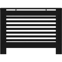 vidaXL Radiatorombouw 112x19x81,5 cm MDF zwart