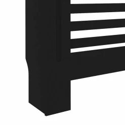 vidaXL Radiatorombouw 112x19x81,5 cm MDF zwart