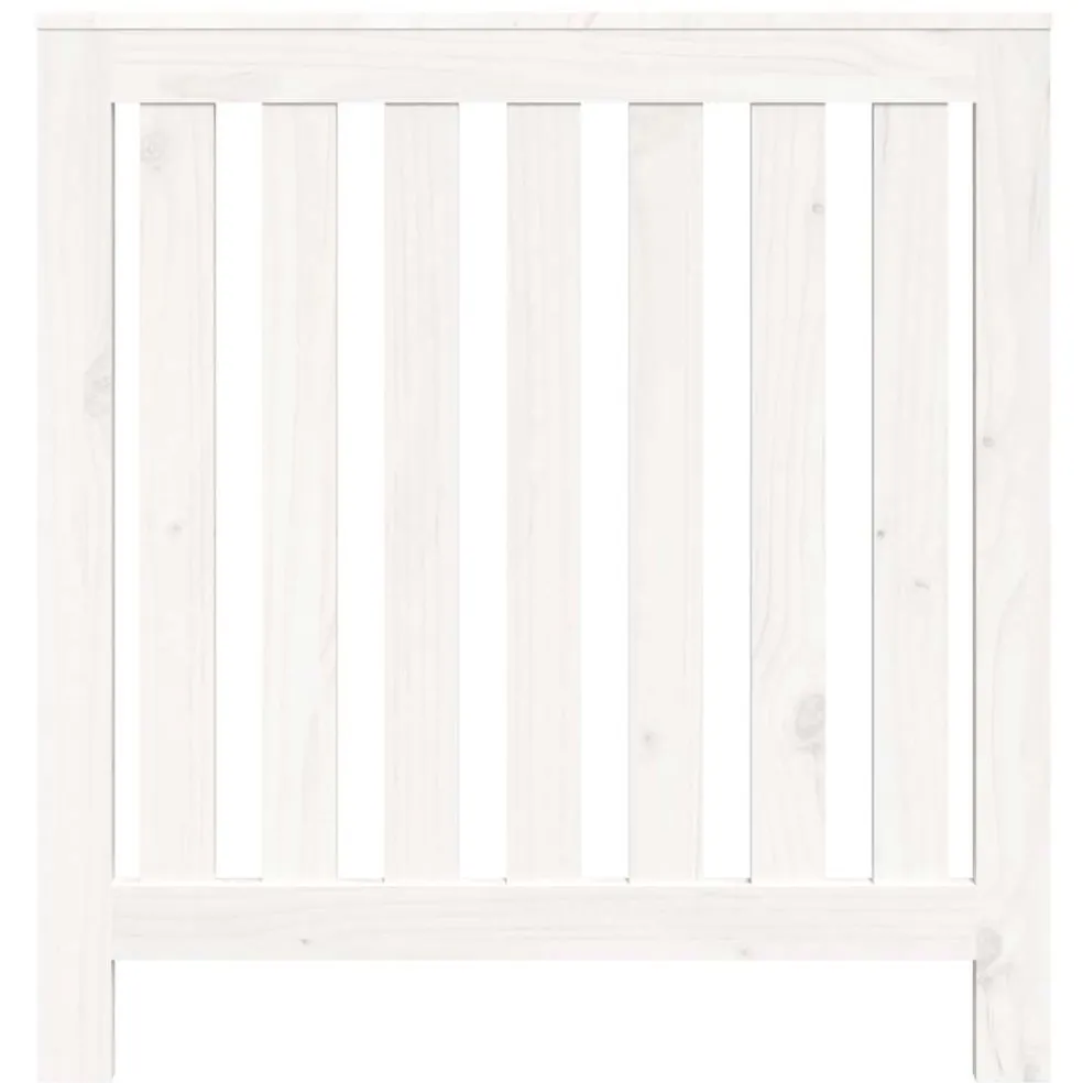vidaXL Radiatorombouw 79,5x19x84 cm massief grenenhout wit