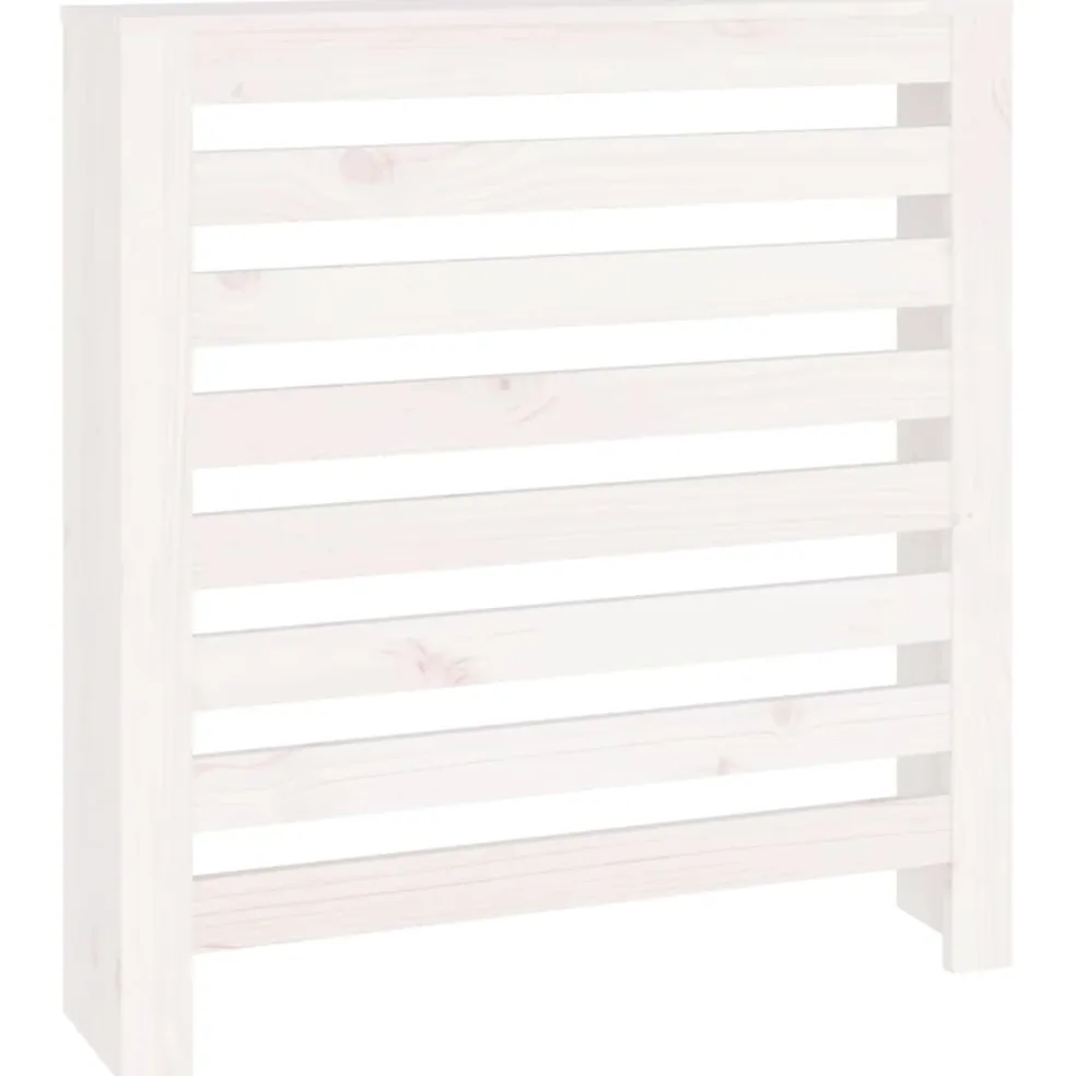 vidaXL Radiatorombouw 79,5x19x84 cm massief grenenhout wit
