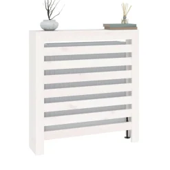 vidaXL Radiatorombouw 79,5x19x84 cm massief grenenhout wit