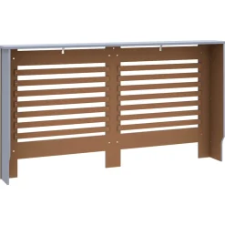vidaXL Radiatorombouw 152x19x81,5 cm MDF antraciet
