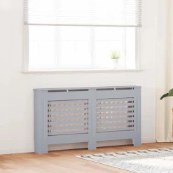 vidaXL Radiatorombouw 152x19x81,5 cm MDF antraciet