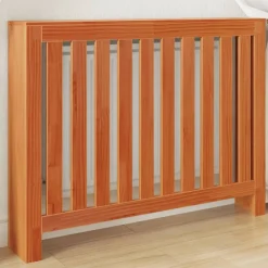 vidaXL Radiatorombouw 108,5x19x84 cm massief grenenhout wasbruin