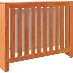 vidaXL Radiatorombouw 108,5x19x84 cm massief grenenhout wasbruin