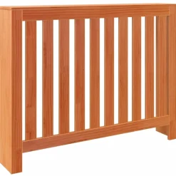 vidaXL Radiatorombouw 108,5x19x84 cm massief grenenhout wasbruin