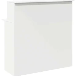 vidaXL Receptiebalie wit 100x50x103,5 cm bewerkt hout