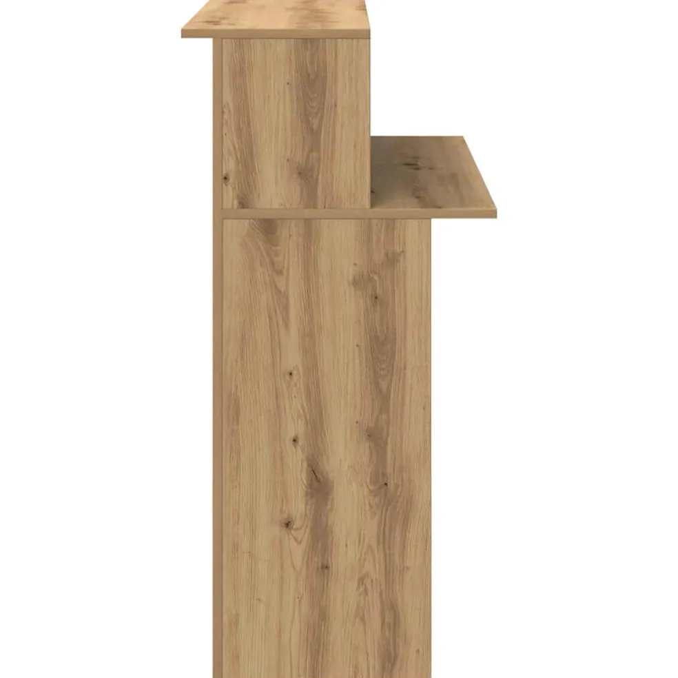 vidaXL Receptiebalie 100x50x103,5cm bewerkt hout artisanaal eikenkleur