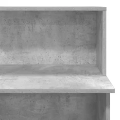 vidaXL Receptiebalie 100x50x103,5 cm bewerkt hout betongrijs