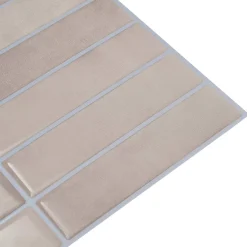 vidaXL Rechthoekige Tegel 10 st Beige Koffie 29 x 23 x 0,08 cm