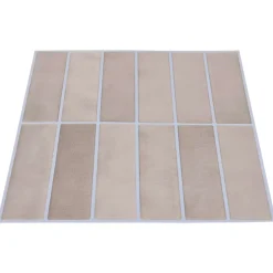 vidaXL Rechthoekige Tegel 10 st Beige Koffie 29 x 23 x 0,08 cm