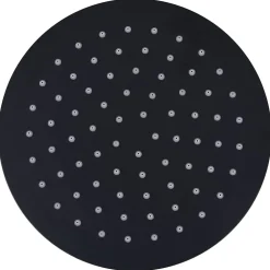 vidaXL Regendouchekop rond 20 cm roestvrij staal zwart