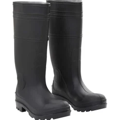 vidaXL Regenlaarzen maat 38 PVC zwart
