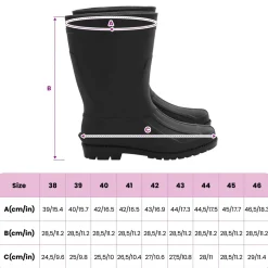 vidaXL Regenlaarzen PVC Maat 38 Zwart