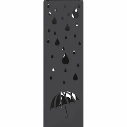 vidaXL Regen paraplu standaard Zwart 15,5 x 15,5 x 49 cm Staal