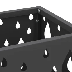vidaXL Regen paraplu standaard Zwart 15,5 x 15,5 x 49 cm Staal