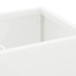 vidaXL Regen paraplu standaard Wit 15,5 x 15,5 x 49 cm Staal