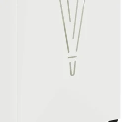 vidaXL Regen paraplu standaard Wit 15,5 x 15,5 x 49 cm Staal