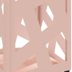 vidaXL Regen paraplu standaard Roze 15,5 x 15,5 x 49 cm Staal