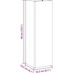 vidaXL Regen paraplu standaard Olijfgroen 15,5 x 15,5 x 49 cm Staal