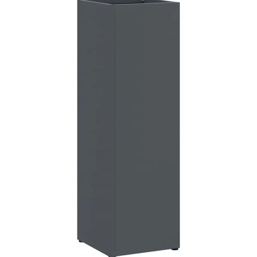 vidaXL Regen paraplu standaard Antraciet 15,5 x 15,5 x 49 cm Staal