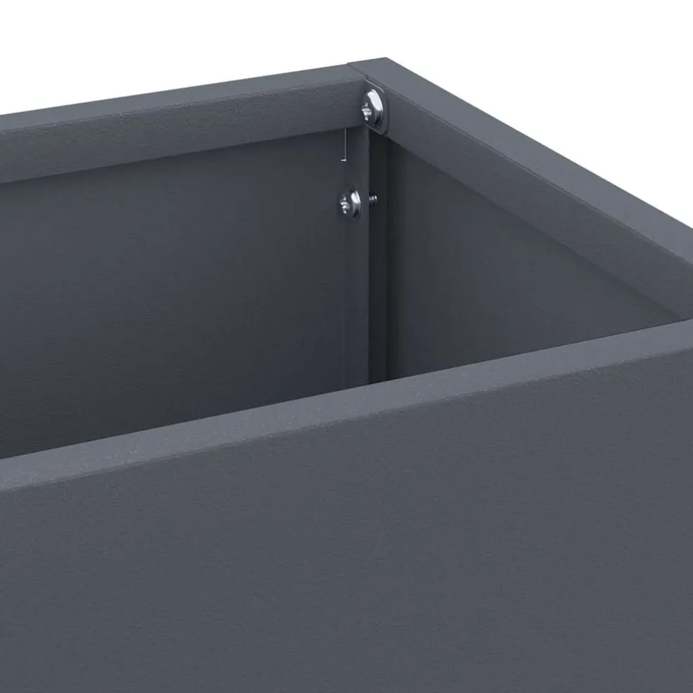 vidaXL Regen paraplu standaard Antraciet 15,5 x 15,5 x 49 cm Staal