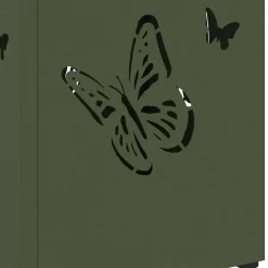 vidaXL Regen paraplu standaard Olijfgroen 15,5 x 15,5 x 49 cm Staal