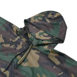 vidaXL Regenponcho voor kamperen/wandelen leger waterdicht camouflage