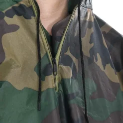 vidaXL Regenponcho voor kamperen/wandelen leger waterdicht camouflage