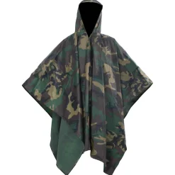 vidaXL Regenponcho voor kamperen/wandelen leger waterdicht camouflage