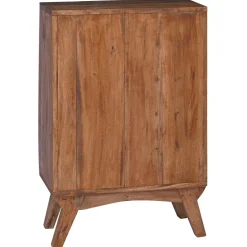 vidaXL Rek Bruin 60 x 30 x 90 cm Massief Gerecycled Hout