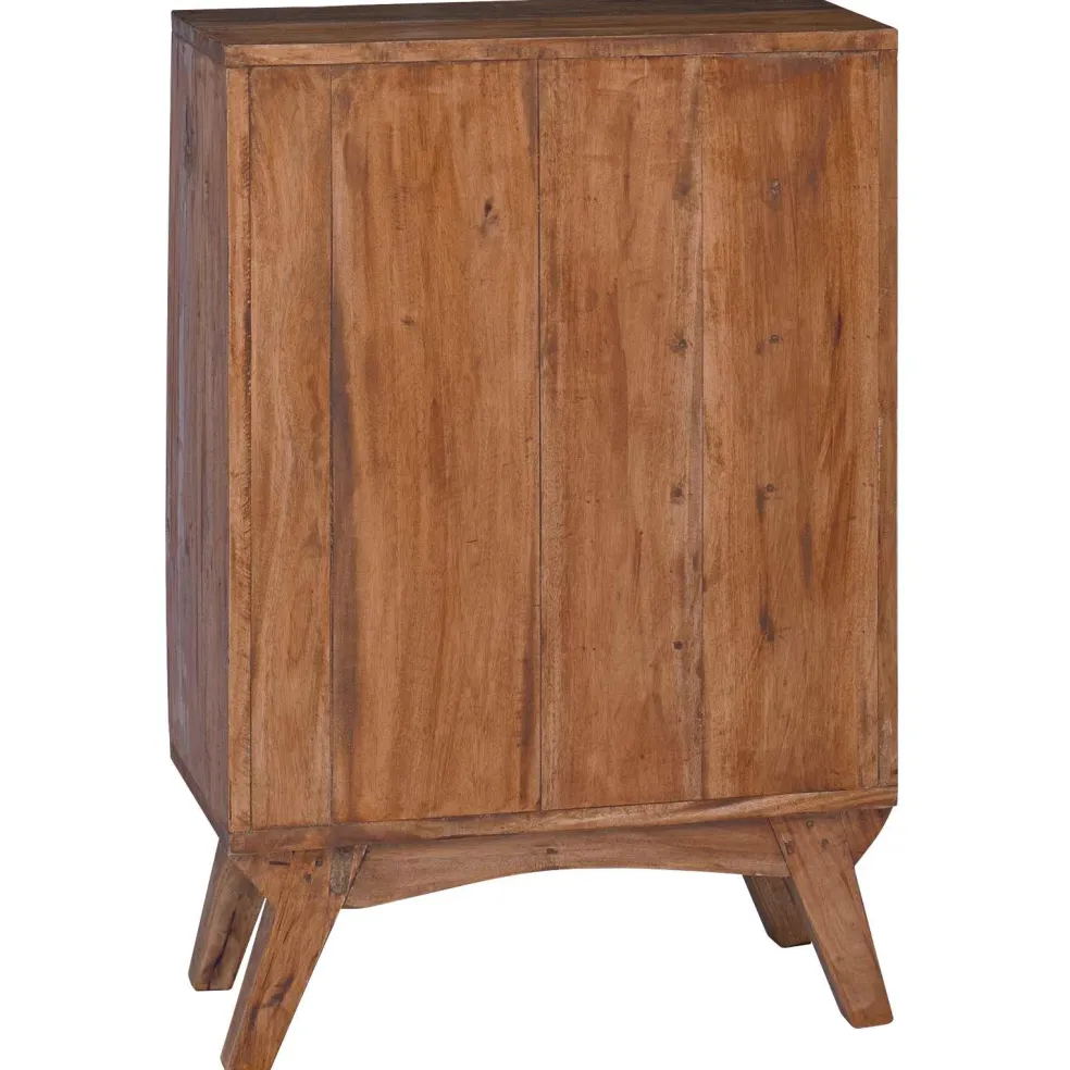 vidaXL Rek Bruin 60 x 30 x 90 cm Massief Gerecycled Hout