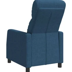 vidaXL Relaxfauteuil Blauw Stof