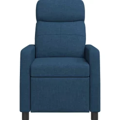 vidaXL Relaxfauteuil Blauw Stof