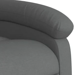 vidaXL Relaxfauteuil Donkergrijze Stof